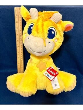 Playskool Giraffe Plush Playtime Pals Stuffed Animal Toy Yellow Hasbro 12"